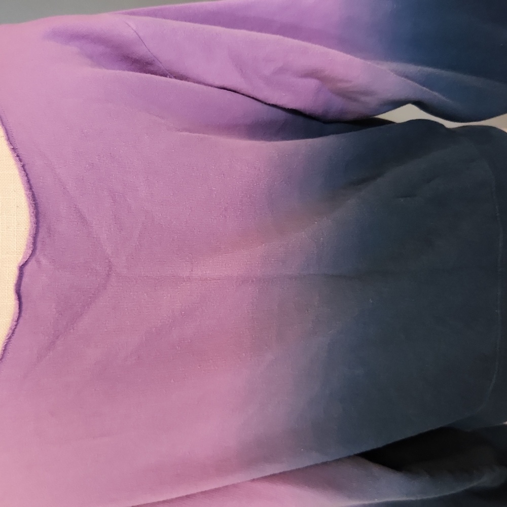 Victoria's Secret Pink Ombre Off The Shoulder Relaxed Fit Sweatshirt Loungewear - Picture 5 of 8